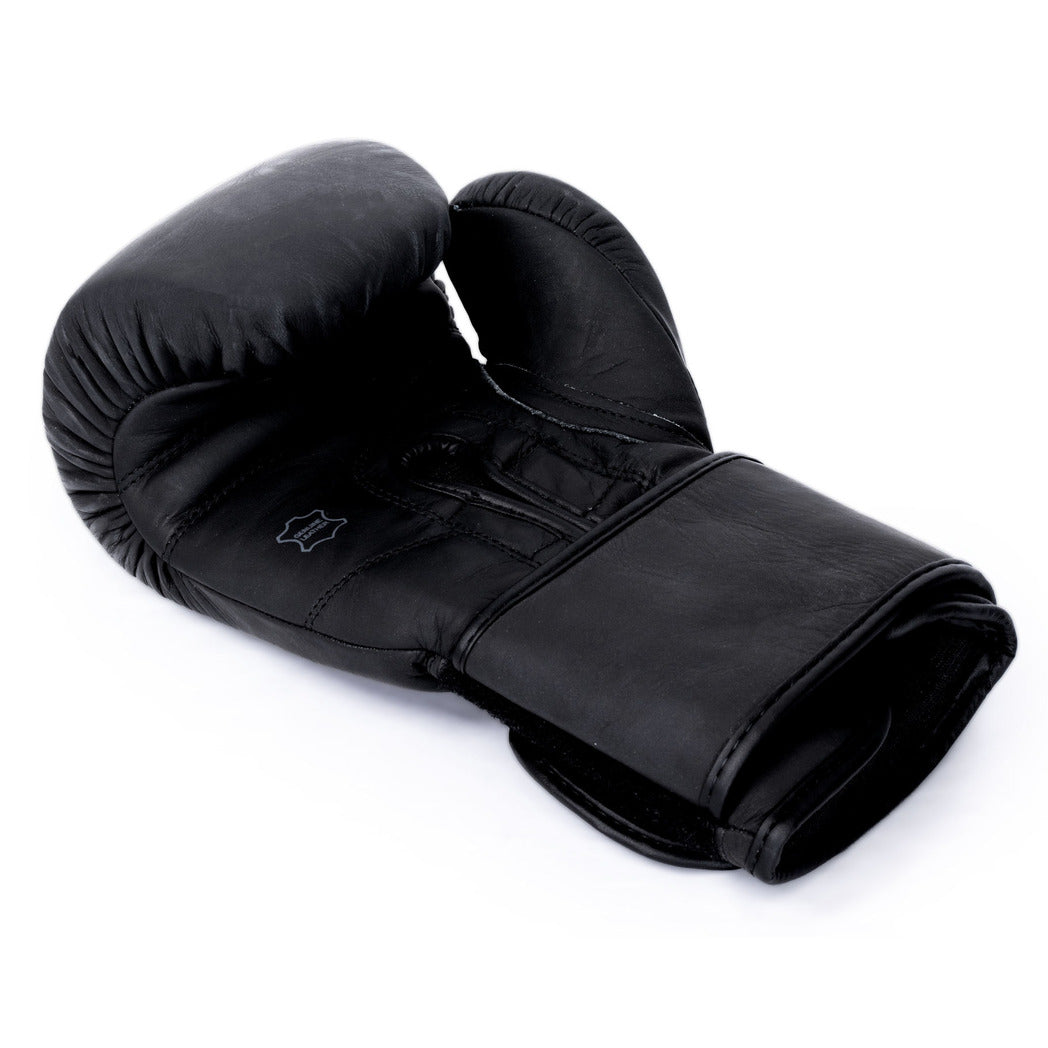 Gants de boxe en cuir noir mat BBE Boxing UNIFY4