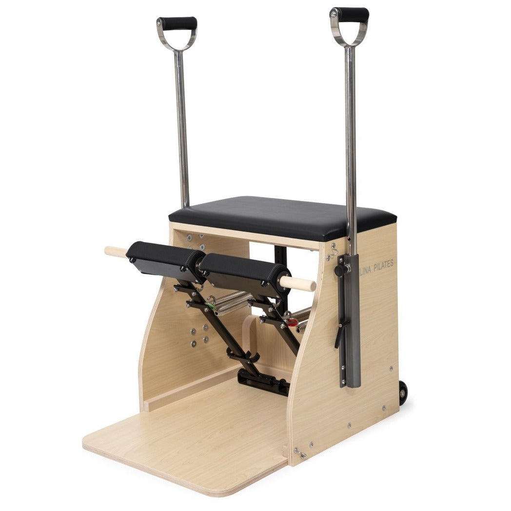 Chaise combinée Elina Pilates avec base en bois