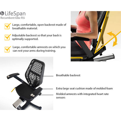 LifeSpan Recumbent Bike R5i Self-Generating