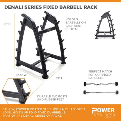 Power Systems Denali Series Fixed Barbell Rack