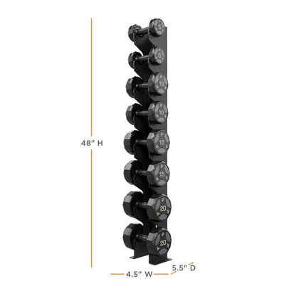 Power Systems Four Pair Wall Mounted Dumbbell Rack