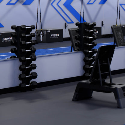 Power Systems Four Pair Wall Mounted Dumbbell Rack