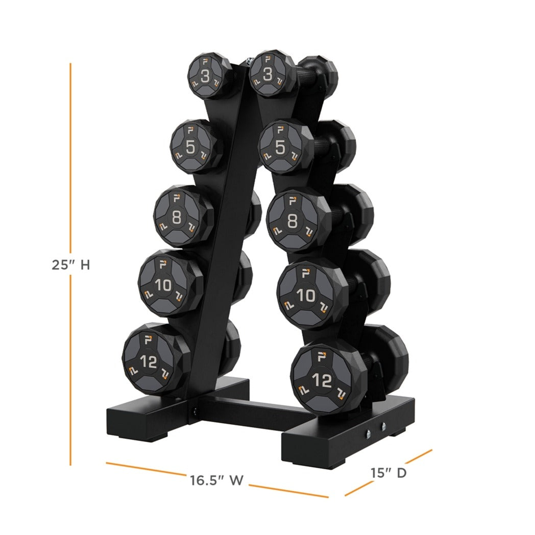 Power Systems A-Frame Dumbbell Rack - 5 Pairs