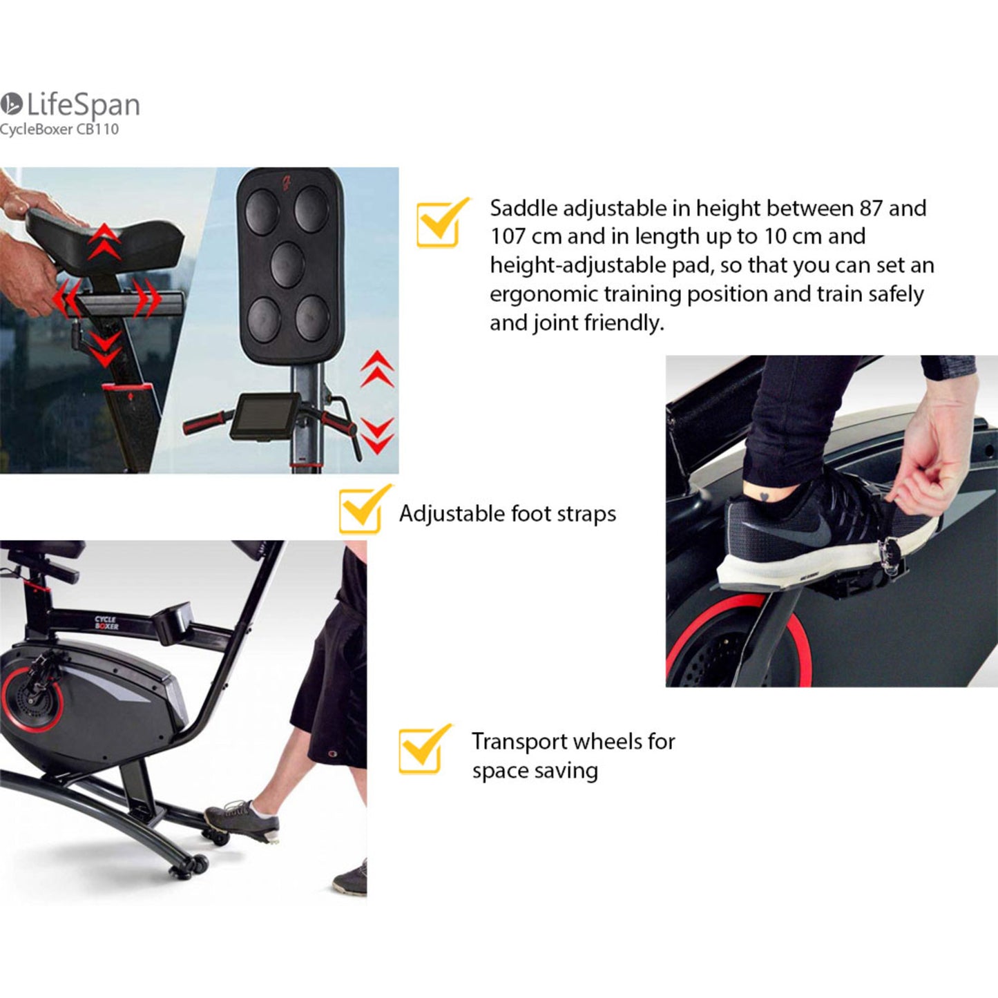 LifeSpan Fitness Cycle Boxer Hometrainer Box-Trainer CB110