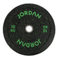 JORDAN HG Black Rubber Bumper Weight Plates - Coloured Fleck