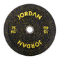 JORDAN HG Black Rubber Bumper Weight Plates - Coloured Fleck