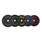 JORDAN HG Black Rubber Bumper Weight Plates - Coloured Fleck