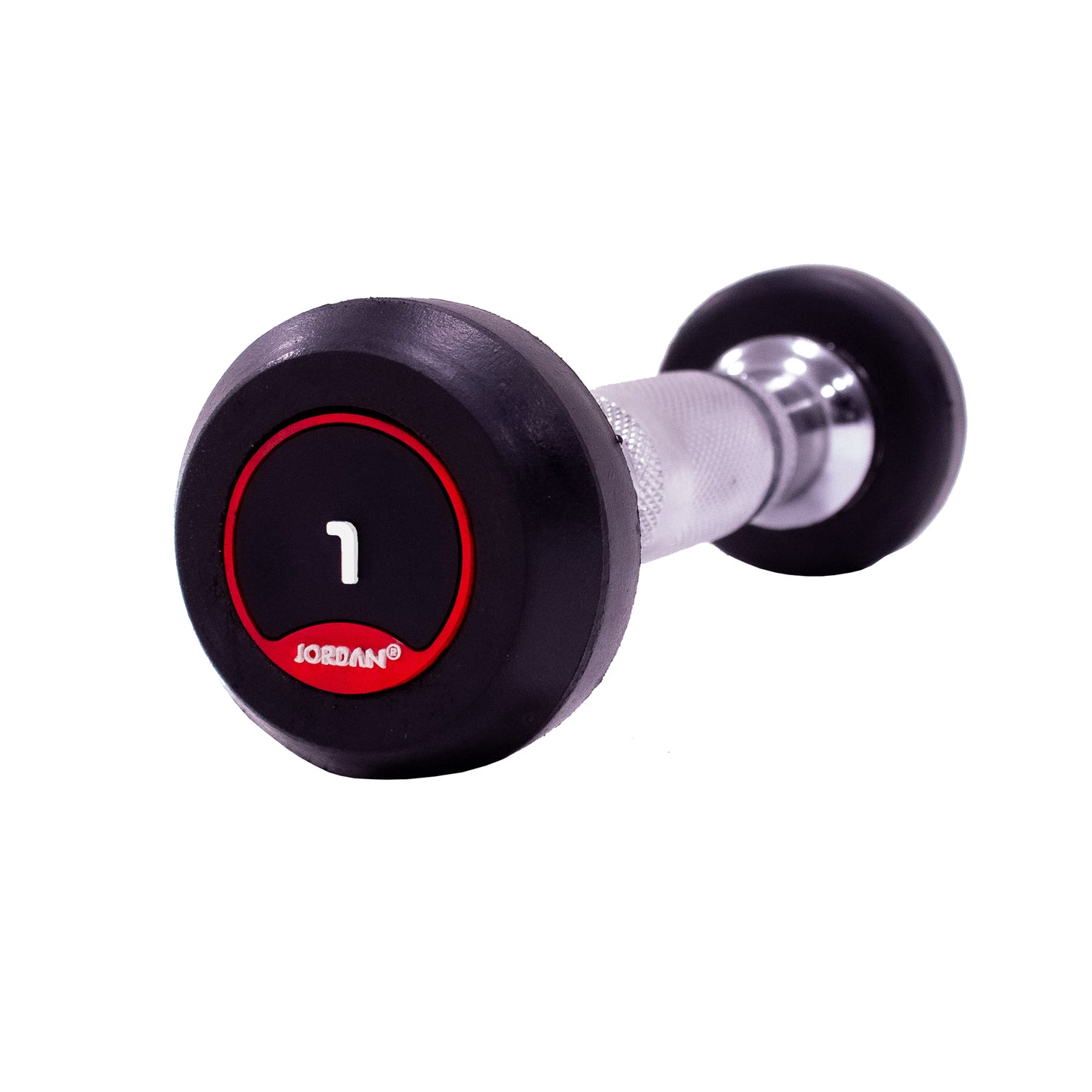 JORDAN Classic Rubber Dumbbells - Up to 70kg (Red)