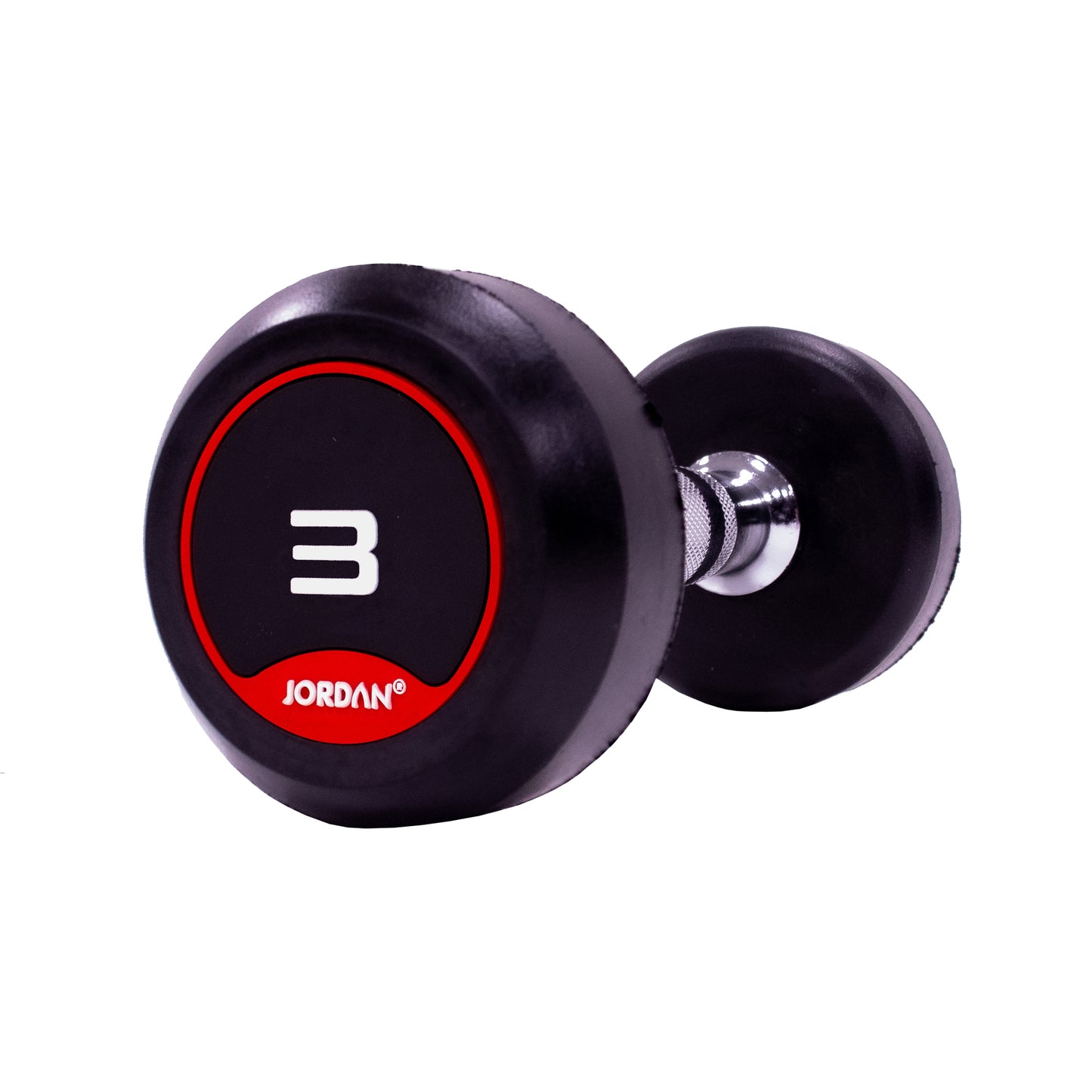 JORDAN Classic Rubber Dumbbells - Up to 70kg (Red)