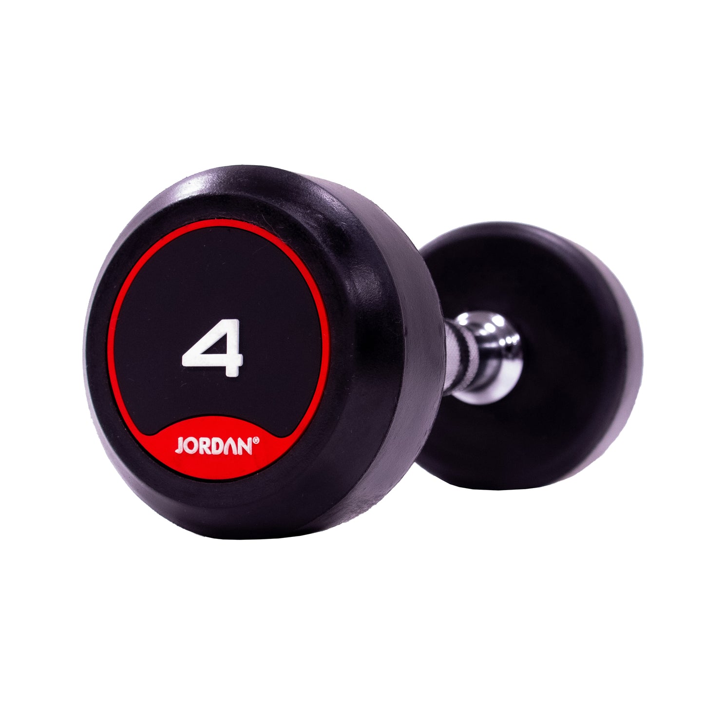 JORDAN Classic Rubber Dumbbells - Up to 70kg (Red)