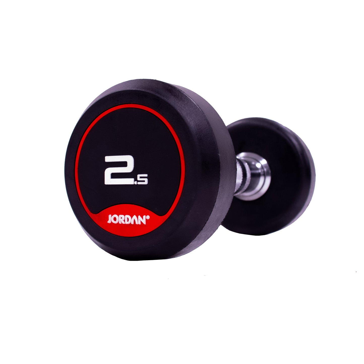 JORDAN Classic Rubber Dumbbells - Up to 70kg (Red)