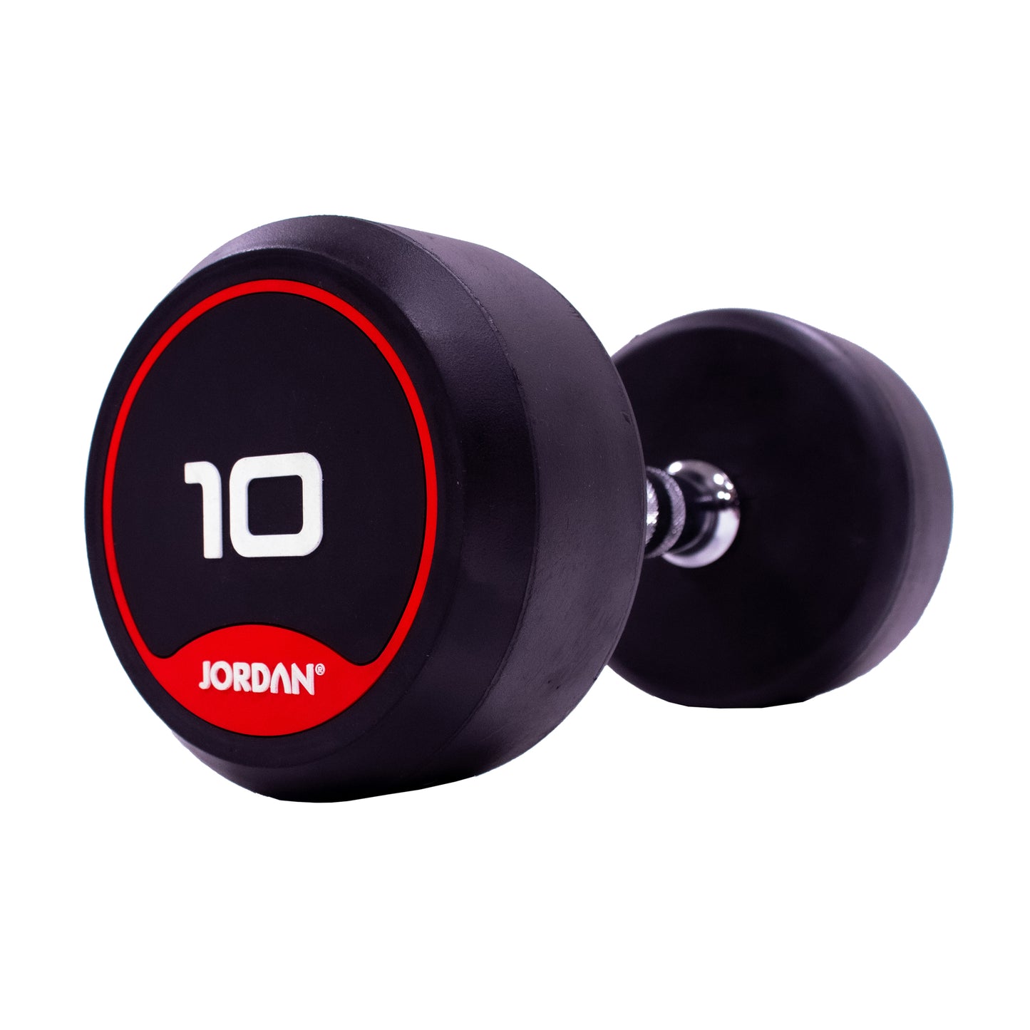 JORDAN Classic Rubber Dumbbells - Up to 70kg (Red)