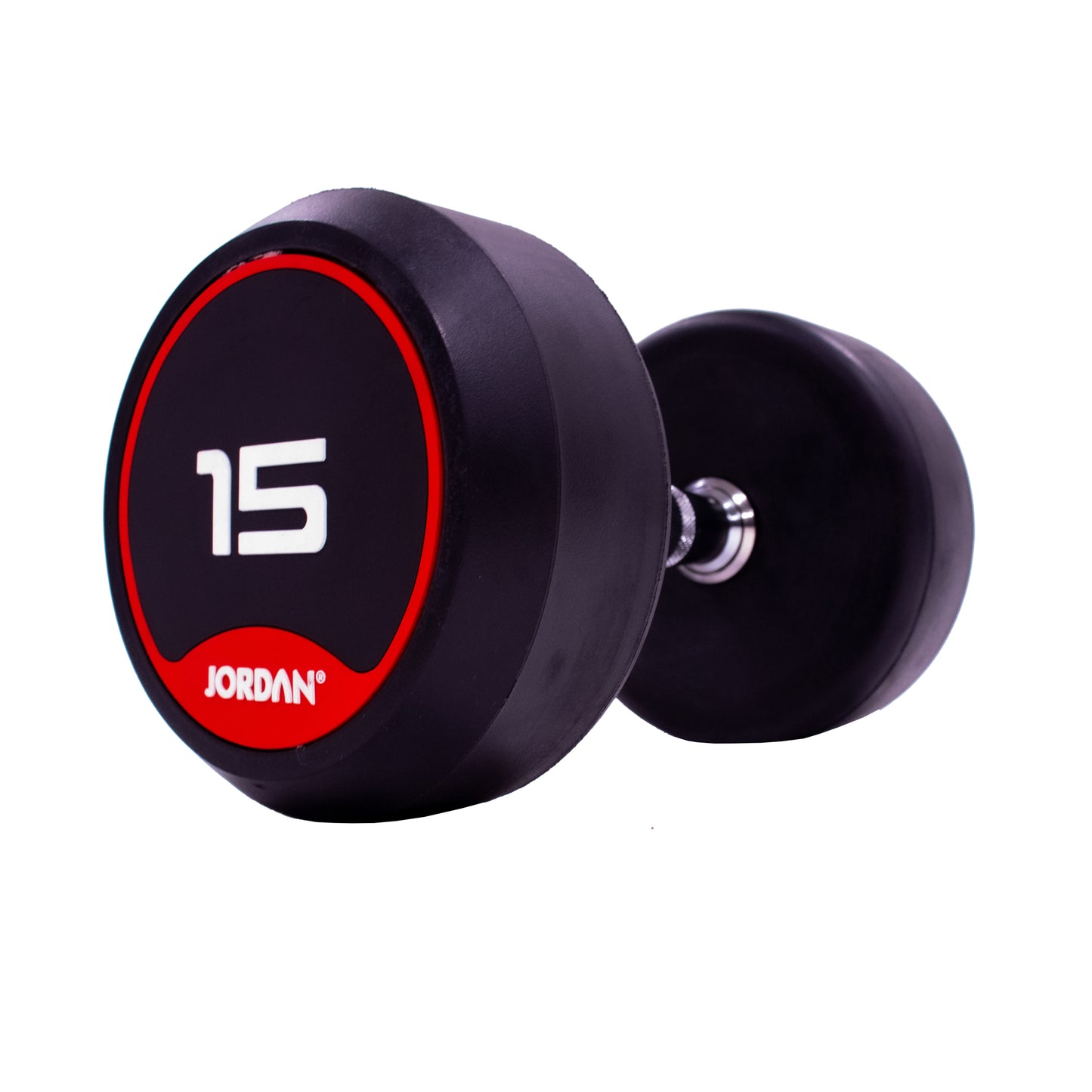 JORDAN Classic Rubber Dumbbells - Up to 70kg (Red)