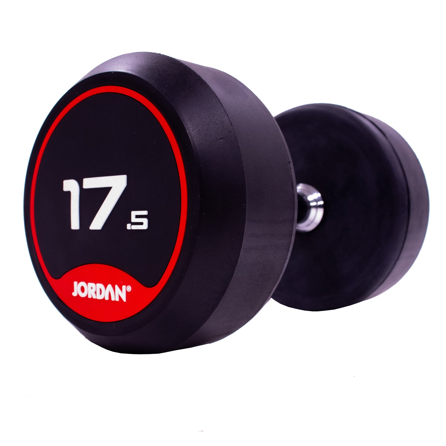 JORDAN Classic Rubber Dumbbells - Up to 70kg (Red)