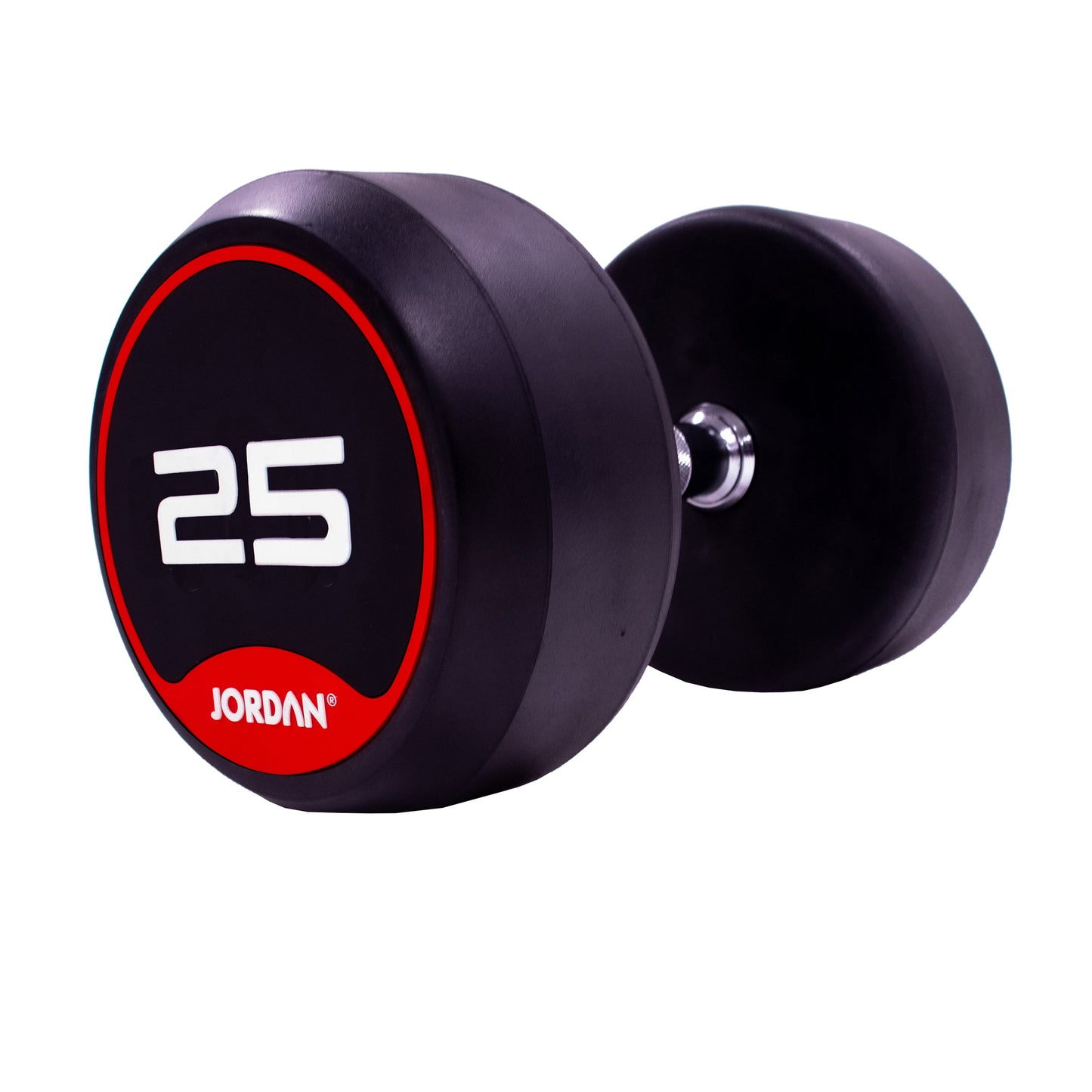 JORDAN Classic Rubber Dumbbells - Up to 70kg (Red)