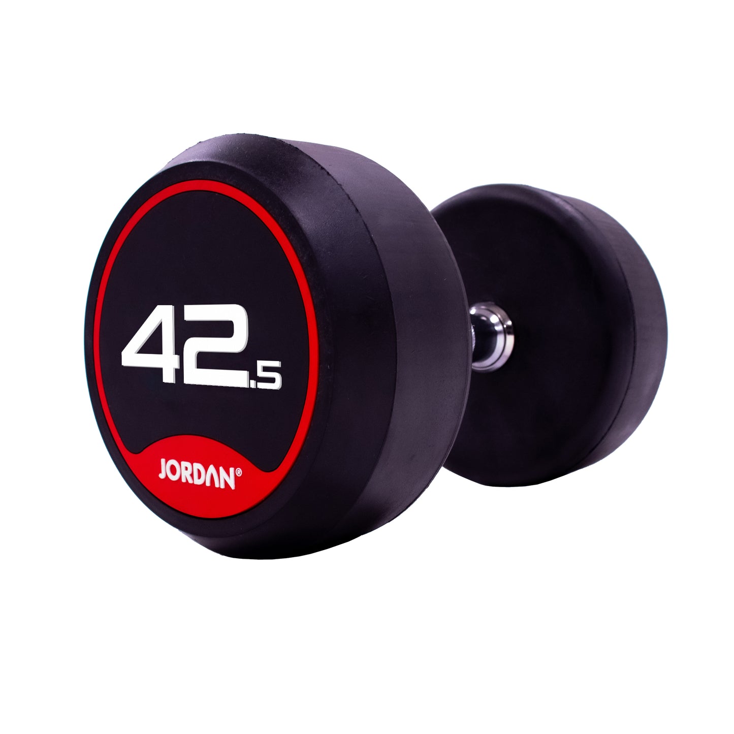 JORDAN Classic Rubber Dumbbells - Up to 70kg (Red)