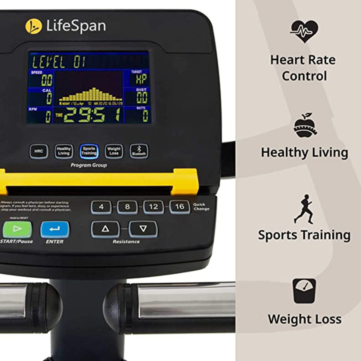 LifeSpan Hometrainer Upright Bike C3i