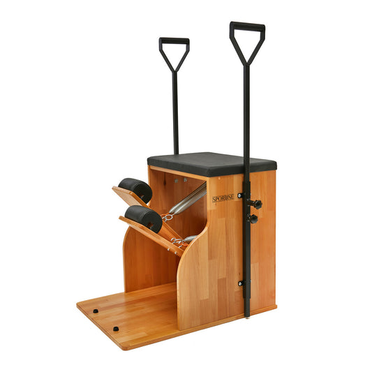 Sportline™ Pilates Combo Chair w/ Handles - Wood