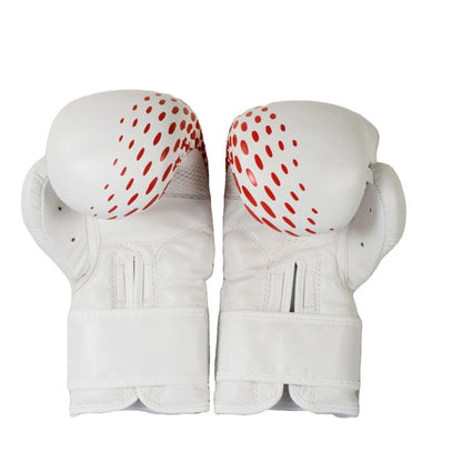 BBE Boxing White PVC Sparring Boxing Gloves - 8oz