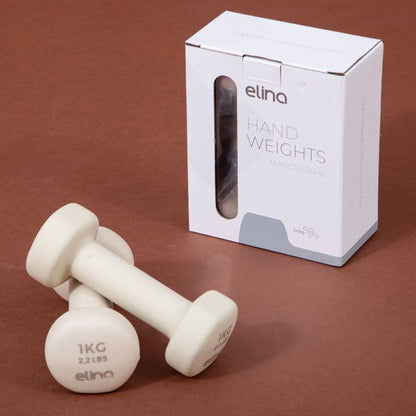 Elina Pilates Neoprene Dumbbell Weights 1kg