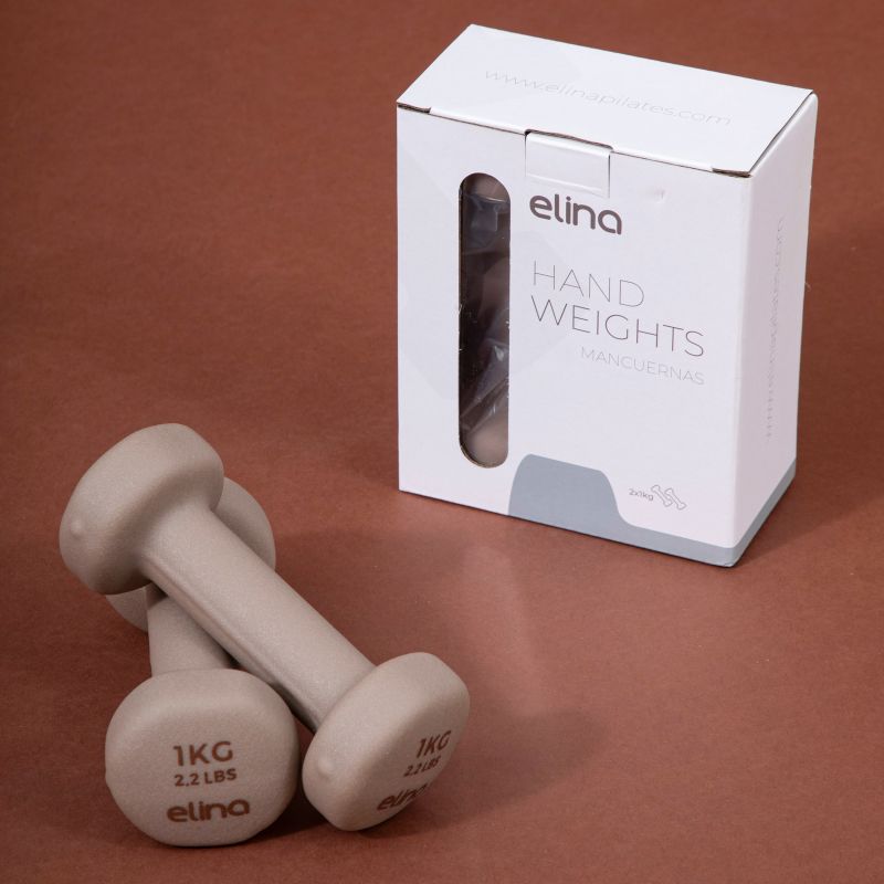 Elina Pilates Neoprene Dumbbell Weights 1kg