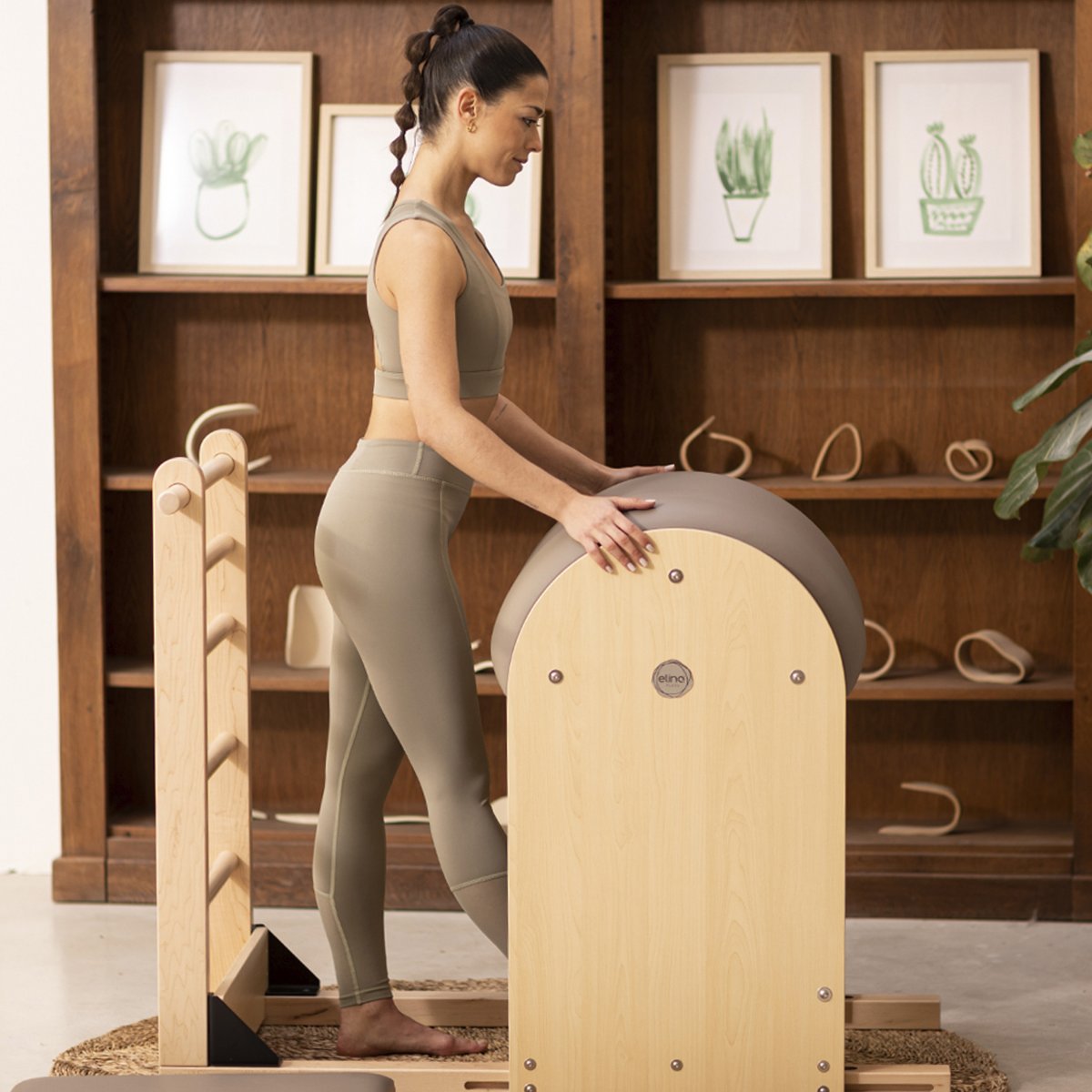 Elina Pilates Ladder Barrel Elite avec base en bois 
